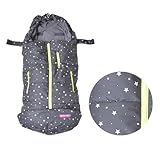 BABY SLEEPING BAG　ベビーカー用フットマフ　ブラックスタードット