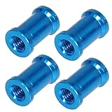 M3x6アルミスペーサーLWカット 9.5mm厚&M3ネジ穴付(4個入)[LBL] [イーグル模型][#AS603095LWS-LBL]