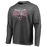 Football Fanatics Washington Capitals 2018 Stanley Cup Champions Locker Room Appeal再生長袖Tシャツヘザーチャコール 