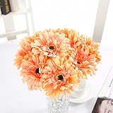 (優品屋)造花　フラワー　アフリカ菊の花束　飾り物　大輪系　ギフト 母の日　誕生日　ホワイトデー　卒入学祝い　バレンタイン　花　御祝　フラワーアレンジメント 還暦　結婚記念日　結婚祝い　十本セット　夕