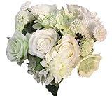 EOZY 枯れない花 造花 花束 薔薇 プレゼント 結婚式 母の日 お誕生日 インテリア フラワー 置物 卓上装飾 アレンジメント 観賞植物 グリーン