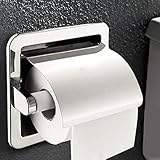 埋め込み型のペーパーホルダーバスルームストレージ、ステンレススチール、ポリッシュクローム