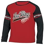 NHL Detroit Red Wings NHL長袖Tシャツ, Large , Heatherアスレチックレッド