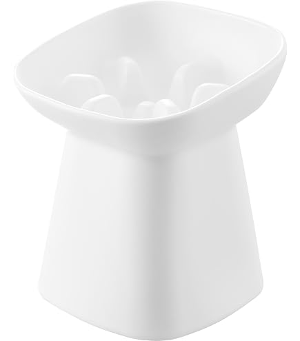 Amazon.co.jp: 山崎実業(Yamazaki) 食べやすい高さ 陶器 ペットフード