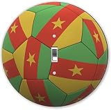 Rikki Knight RND-LSPS-75 Cameroon Team World Cup Flag Soccer Ball Football Round - Single Toggle Lig