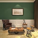 (ハンメロ)HANMEROのりなし壁紙 無地 フリース ダークグリーン トラッド 1ロール（53cm×10m）