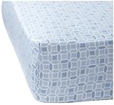 Serena & Lily Kaleidescope Crib Sheet- Blue [並行輸入品]