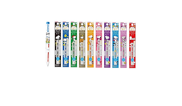 Amazon ゼブラ 数量限定 スヌーピー サラサセレクト 5色用本体 S5a Sn 10色替芯セット アイボリー シャープペン芯 文房具 オフィス用品