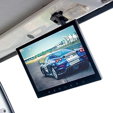 車載用TFT LCD カラーバイザーモニター 10インチ左右セット（黒） Amazon | 高画質デジタル液晶パネル12.2インチサンバイザーモニター