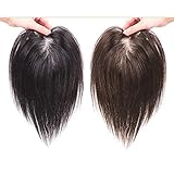 Uhair 部分ウィッグ 部分かつら つむじ増毛 ヘアピース 人毛100% 医療用 白髪隠し トップカバー 7x10 自然黑