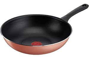 【オンライン限定】 ティファール 炒め鍋 28cm 深型 中華鍋 ガス火専用 PFOAなどの有害物質不使用 こびりつきにくさ長持ち 「ハニーゴールド ウォックパン」 B58619