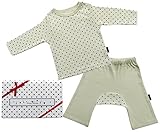 村信 アンナニコラ ベビーウェア ギフトボックス 水玉長袖Tシャツ&モンキーパンツ 70cm ベージュ GB-AN1500-2