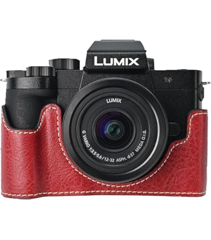 Amazon.co.jp: カメラケース コーヒーライチエンボス加工 PUレザー