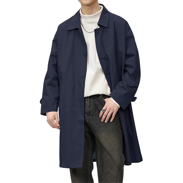Amazon | [22 Wear] トレンチコート メンズ コート 春 秋 防風