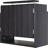 選べる5カラー！天井つっぱり上置き 幅 60cmX奥行29cm 天井高226cm～265cm対応(ブラック)