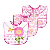 アイプレイ スタイ 3枚セットiplay ウォータープルーフ アイプレイ ビブ 防水 エプロン お食事エプロン ( カラー： Pink Flower )　【101292-211-26】 [並行輸入品]