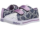 [スケッチャーズ] SKECHERS KIDS ガールズ Sparkle Glitz 10709N Lights (Toddler) スニーカー Denim/Lavendar 7 Toddler(14