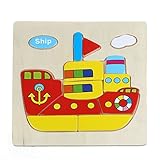 Little star Wooden Puzzle Educational Developmental Baby Kids Training Toy Children Wooden Toys Plan