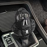 アルファード 専用 シフトノブカバー 飾り 可愛い 面白い車の装飾 ALPHARD アルファード 30系 40系 20系 内装カスタムパーツ アクセサリー シフトレバー カバー 自動/手動変速機カバー 運転中手汗対策 凍結対策 耐摩耗 四季汎用 おしゃれ カー用品（1枚 ブラック）