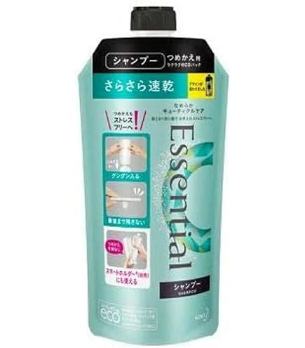 Amazon | 花王 エッセンシャル さらさら速乾 シャンプー 詰替え用