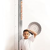 One Grace Place Teyo's Tires Growth Chart Decal, Black, White, Grey, Orange by One Grace Place [並行輸入