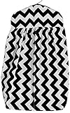 Baby Doll Bedding Chevron Diaper Stacker, Black by BabyDoll Bedding