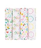 aden + anais Zutano Swaddle 4 Count, Fairground, by aden + anais