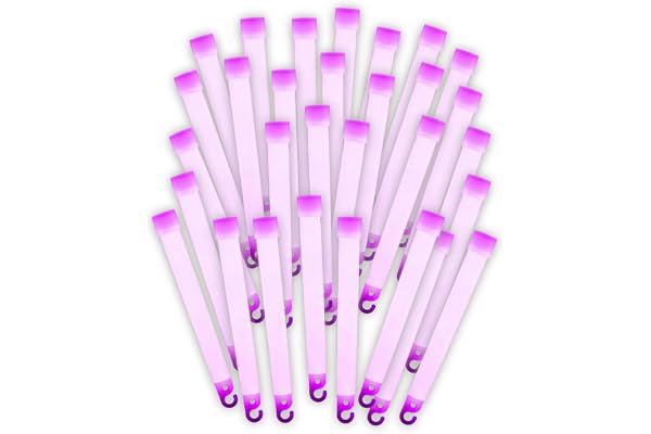 JOYme フラッシュMAX ケミカルライト ペンライト 25本セット (発光時間約12時間～約18時間) ピンク