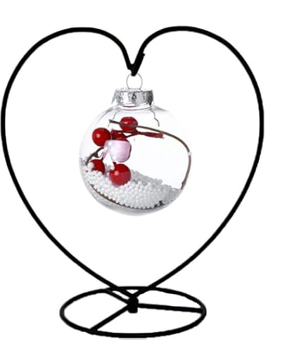 YY YEARCHY Ornament Display Stand - 2 Pack Iron Pothook Stands, 13.4" H | For Hanging Globes, Terrariums & Christmas Decor