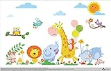 Safari Disposable Placemats for Table Top 60 Mats for Children Kids Toddlers Baby perfect to use as 
