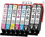SAT サツマイモ SAT-6CL 6色 + ブラック2本 計8本セット 大容量 EPSON互換インク 対応機種 : EP-715A EP-815A EP-714A EP-814A EP-712A EP-812A EP-713A EP-813A エプソン用 SAT-BK SAT-C SAT-M SAT-Y SAT-LC SAT-LM A.I.S製