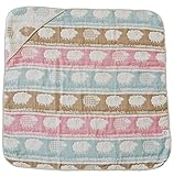 サンデシカ 6重ガーゼ おくるみ(フードつき) ひつじ