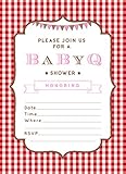 baby-qピクニックまたはBBQベビーシャワー招待状Girl ( 48 Ct5 x 7 Invites w / Envelopes