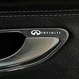 Meltryllis インフィニティに適応 車用ステッカーデカール 10個セット 金属製の装飾ステッカー 耐熱 耐摩耗 防水 粘着式の車のロゴ カーインテリア装飾 車のステッカー (For Infiniti)
