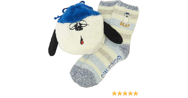 Amazon Co Jp スモール プラネット ピーナッツ もこもこ靴下in巾着 スヌーピー オラフ Snap3345j 服 ファッション小物