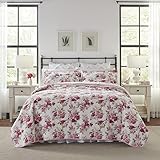 Laura Ashley Lidia Quilt Set, Pink, Full/Queen by Laura Ashley