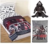 Disney Star Wars Complete Twin Bed in a Bag Bedding Set - Reversible Comforter, Sheets, Pillow Case,