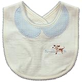 《秋冬春対応》(日本製) Pample Mousse(パンプルムース) 雪柄シルキーコットジャガードスタイ FREEサイズ/IV NO.DP-73510