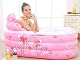 家庭の照明- 厚い大人のインフレータブル折りたたみバスタブ（サイズ：160 * 90 * 70 cm） ( 色 : Pink Printing , サイズ さいず : Electric Pump )