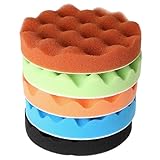 5枚入りセット バフ研磨 スポンジパッド カー研磨用 電気ドリル用 ポリッシャー用 マジックスポンジ 150mm