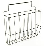 Shabby Cottage Hanging Wall Pocket Wire Mail Storage Basket [並行輸入品]