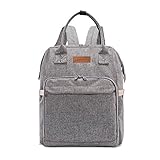 SEII マザーズバッグ ママ リュック マザーズリュック レディース 手提げ 出産 入院 大容量 軽量 出産祝い 8022 グレー色