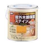 アトムハウスペイント 水性ウッドエバープロテクト(耐久ステイン) 0.7L ナチュラルブラウン