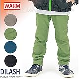 (ディラッシュ) DILASHのびのびフラノ風スキニーパンツ/冬 ストレッチ パンツ 130 ブラック