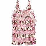 (フィーショー)FEESHOW　ベビーロンパース　おしゃれベビー服　パンパンチュチュ　可愛い度満点　チュールリボンロンパース　女の子ベビー　ボディースーツ　ワンピース　パーティー　お出かけ　イベント　