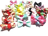 かわいい リボン ヘアゴム ヘアアクセサリー 髪飾り 髪ゴム キッズ ジュニア ガールズ 女の子 リボンヘアゴム カラフル 15点 30点 セット (30点セット)