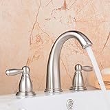 Hiendure ニッケル ブラス真鍮 洗面所用水栓 蛇口