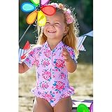 Sun Emporium ラッシュガード 薔薇柄 ベビー 半袖 ロンパース型 1T ワンカラー