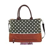 Ulike Polka Dot Printing Large Capacity Portable Diaper Bag (light green) by Ulike