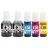GI-30 (BK×2) + GI-30 (C/M/Y) 5本セット Canon用 Bumba製 互換インクボトル 【１年商品保証】GI-30BK GI-30C GI-30M GI-30Y G6030 G5030 GM2030